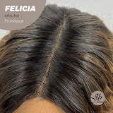 JBEXTENSION 28 Inches Extra Curly Mocha Long Pre-Cut Frontlace Glueless Wig FELICIA MOCHA