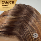 [PRE-ORDER] HOT OF SEASON -  JANICE MONO Full Monofilament Wig 20 Inches Copper Mono Lace Wig With Anti-slip Silicone Strips Glueless Wig JANICE MONO