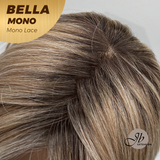 [PRE-ORDER] JBEXTENSION BELLA MONO Monofilament Handmade Wig 6X5 Full Monofilament Hand Tied Top Wig 15 Inches Peach Blonde Mono Lace Wig With Anti-slip Silicone Strips Glueless Wig BELLA MONO【BENDY EAR TABS】