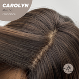 JBEXTENSION 26 Inches Straight Mocha Pre-Cut Frontlace Glueless Wig CAROLYN MOCHA