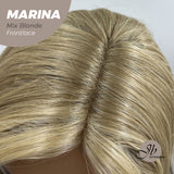 JBEXTENSION 20 Inches Mix Blonde Wave Pre-Cut Frontlace Glueless Wig MARINA MIX BLONDE