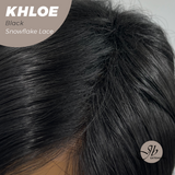 Nichole's Selection -12 Inches Bob Cut Black Pre-Cut Snowflake Lace Frontlace Glueless Wig KHLOE BLACK