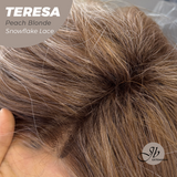 [PRE-ORDER] JBEXTENSION 18 Inches Peach Blonde Pre-Cut Snowflake Lace Frontlace Glueless Wig TERESA PEACH BLONDE【PERMATEASE】