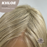 JBEXTENSION 12 Inches Bob Cut Blonde Pre-Cut Snowflake Lace Frontlace Glueless Wig KHLOE BLONDE【PERMATEASE】