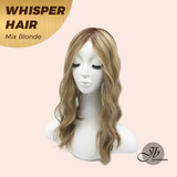 JBEXTENSION 14inch|18inch Clip-In Snowflake Lace Wave Straight Hair Topper Monofilament– Crown & Hairline Coverage WHISPERHAIR