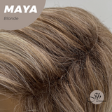 JBEXTENSION 22 Inches Blonde Women Fashion Full Machine Wig MAYA BLONDE【PLUS PERMATEASE】【BENDY EAR TABS】