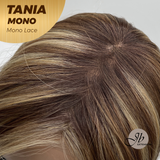 [PRE-ORDER] JBEXTENSION TANIA MONO Monofilament Handmade Wig 6X5 Full Monofilament Hand Tied Top Wig 18 Inches Butter Cream Mono Lace Wig With Anti-slip Silicone Strips Glueless Wig TANIA MONO【BENDY EAR TABS】