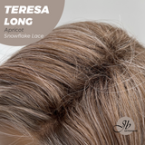 [PRE-ORDER] JBEXTENSION 22 Inches Long Apricot Pre-Cut Snowflake Lace Frontlace Glueless Wig TERESA LONG APRICOT【PERMATEASE】【BENDY EAR TABS】