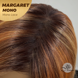 [PRE-ORDER] JBEXTENSION MARGARET MONO Full Monofilament Handmade Full Lace Full Hand Tied Wig 20 Inches Light Copper Mono Lace Handmade Futura Fiber Wig With Anti-slip Silicone Strips Glueless Wig MARGARET MONO