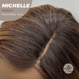 JBEXTENSION 10 Inches Auburn Pre-Cut Side Part Snowflake Lace Frontlace Glueless Wig MICHELLE AUBURN