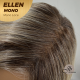 JBEXTENSION ELLEN MONO Full Monofilament Handmade Full Lace Full Hand Tied Wig 12 Inches Blonde Mono Lace Handmade Futura Fiber Wig Glueless Wig ELLEN MONO