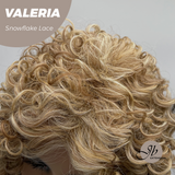 JBEXTENSION 18 Inches Deep Curly Raw Sugar Blonde Pre-Cut Snowflake Lace Frontlace Glueless Wig VALERIA【PERMATEASE】