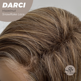 JBEXTENSION 25 Inches Hazelnut Blonde Highlight Pre-Cut Snowflake Lace Frontlace Glueless Wig DARCI HAZELNUT【PERMATEASE】