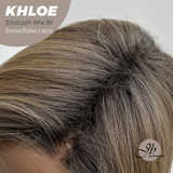 JBEXTENSION 12 Inches Bob Cut Shatush Mix Blonde Pre-Cut Snowflake Lace Frontlace Glueless Wig KHLOE SHATUSH MIX BLONDE【PERMATEASE】