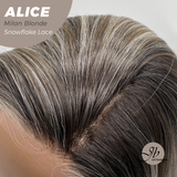 [PRE-ORDER] JBEXTENSION 12 Inches Milan Blonde Pre-Cut Side Part Snowflake Lace Frontlace Glueless Wig ALICE MILAN BLONDE【BENDY EAR TABS】