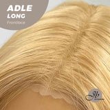 JBEXTENSION 26 Inches Light Peach Color Curly Pre-Cut Frontlace Wig ADLE LONG