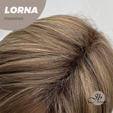JBEXTENSION 18 Inches Hazelnut Blonde Highlight Curly Women Fashion Full Machine Wig With Bangs LORNA HAZELNUT【PLUS PERMATEASE】