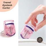 JBextension Rizador de pestañas de viaje, rosa – Rizadores de pestañas de plástico para maquillaje de viaje – Viene con almohadilla de repuesto para pestañas – 1 paquete