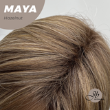 JBEXTENSION 22 Inches Hazelnut Women Fashion Full Machine Wig MAYA HAZELNUT【PLUS PERMATEASE】【BENDY EAR TABS】