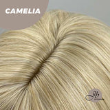 JBEXTENSION 30 Inches Long Body Wave Mix Blonde Wig With Bangs CAMELIA