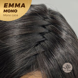 JBEXTENSION EMMA MONO Full Monofilament Wig 24 Inches Ombre Brown Full Mono Lace Glueless Wig EMMA MONO