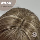 [PRE-ORDER] JBEXTENSION 18 Inches Brown with Highlight Body Wave With Bangs Wig MIMI BROWN HIGHLIGHT