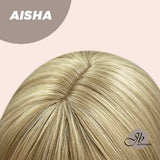 JBEXTENSION 24 Inches Light Blonde Women Wig With Bangs AISHA