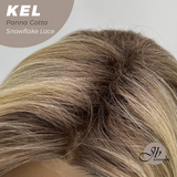JBEXTENSION 22 Inches Panna Cotta Pre-Cut Snowflake Lace Frontlace Glueless Wig KEL PANNA COTTA【PERMATEASE】