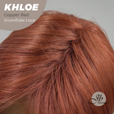 [PRE-ORDER] HOT OF SEASON - 12 Inches Bob Cut Copper Red Pre-Cut Snowflake Lace Frontlace Glueless Wig KHLOE COPPER RED【PERMATEASE】