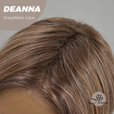 JBEXTENSION 20 Inches Apricot Pre-Cut Snowflake Lace Frontlace Glueless Wig DEANNA SNOWFLAKE【PERMATEASE】