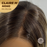 [PRE-ORDER] JBEXTENSION CLAIRE MONO MIX BLONDE Partial Monofilament Wig 22 Inches Mix Blonde Partial Mono Lace Glueless Wig Claire Mono Mix Blonde