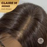 [PRE-ORDER] HOT OF SEASON - CLAIRE MONO DARK BROWN Partial Monofilament Wig 22 Inches Dark Brown Partial Mono Lace Glueless Wig Claire Mono Dark Brown