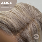 JBEXTENSION 12 Inches Butter Milk Pre-Cut Side Part Snowflake Lace Frontlace Glueless Wig ALICE BUTTER MILK