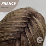 JBEXTENSION 18 Inches Hazelnut Women Fashion Full Machine Wig FRANCY HAZELNUT【PLUS PERMATEASE】【BENDY EAR TABS】