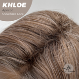 JBEXTENSION 12 Inches Bob Cut Apricot Pre-Cut Snowflake Lace Frontlace Glueless Wig KHLOE APRICOT【PERMATEASE】【BENDY EAR TABS】