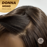 [PRE-ORDER] JBEXTENSION DONNA MONO Full Monofilament Wig 18 Inches Dark Brown Wave Mono Lace Wig With Anti-slip Silicone Strips Glueless Wig DONNA MONO