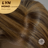 [PRE-ORDER] JBEXTENSION LYN MONO Partial Monofilament Wig 17 Inches Caramel Partial Mono Lace Glueless Wig LYN MONO CARAMEL