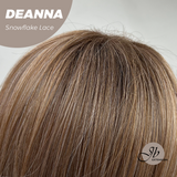 JBEXTENSION 20 Inches Apricot Pre-Cut Snowflake Lace Frontlace Glueless Wig DEANNA SNOWFLAKE【PERMATEASE】