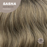 JBEXTENSION 12 Inches Body Wave Dark Blonde Hair Without Bangs Frontlace Glueless Wig SASHA DARK BLONDE
