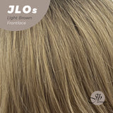 [PRE-ORDEN] JBEXTENSION 26 pulgadas mezcla marrón claro con parte lateral resaltada rubia peluca frontal precortada JLO MARRÓN CLARO