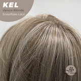 JBEXTENSION 22 Inches Venice Blonde Pre-Cut Snowflake Lace Frontlace Glueless Wig KEL VENICE BLONDE【PERMATEASE】【BENDY EAR TABS】