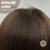 [PRE-ORDER] HOT OF SEASON - 18 Inches Brown Pre-Cut Snowflake Lace Frontlace Glueless Wig KHLOE LONG BROWN【PERMATEASE】