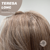 [PRE-ORDER] JBEXTENSION 22 Inches Long Apricot Pre-Cut Snowflake Lace Frontlace Glueless Wig TERESA LONG APRICOT【PERMATEASE】【BENDY EAR TABS】