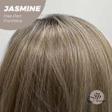 JBEXTENSION 24 Inches Mix Blonde Fiber X, Tangle Less Pre-Cut Free Part Frontlace Glueless Wig JASMINE【FIBER X】