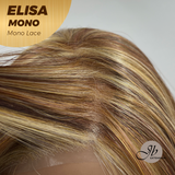 HOT OF SEASON - JBEXTENSION ELISA MONO Monofilament Handmade Wig 6X5 Full Monofilament Hand Tied Top Wig 16 Inches Crème Caramel Mono Lace Wig With Anti-slip Silicone Strips Glueless Wig ELISA MONO