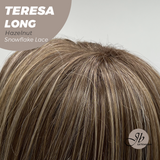 JBEXTENSION 22 Inches Long Hazelnut Pre-Cut Snowflake Lace Frontlace Glueless Wig TERESA LONG HAZELNUT【PERMATEASE】【BENDY EAR TABS】