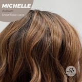 JBEXTENSION 10 Inches Auburn Pre-Cut Side Part Snowflake Lace Frontlace Glueless Wig MICHELLE AUBURN