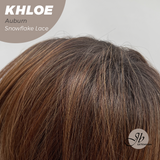 JBEXTENSION 12 Inches Bob Cut Auburn Pre-Cut Snowflake Lace Frontlace Glueless Wig KHLOE AUBURN【PERMATEASE】