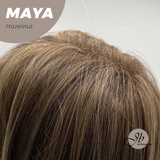 JBEXTENSION 22 Inches Hazelnut Women Fashion Full Machine Wig MAYA HAZELNUT【PLUS PERMATEASE】【BENDY EAR TABS】