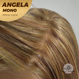 HOT OF SEASON -JBEXTENSION ANGELA MONO Monofilament Handmade Wig 6X5 Full Monofilament Hand Tied Top Wig 16 Inches Crème Caramel Mono Lace Wig With Anti-slip Silicone Strips Glueless Wig ANGELA MONO